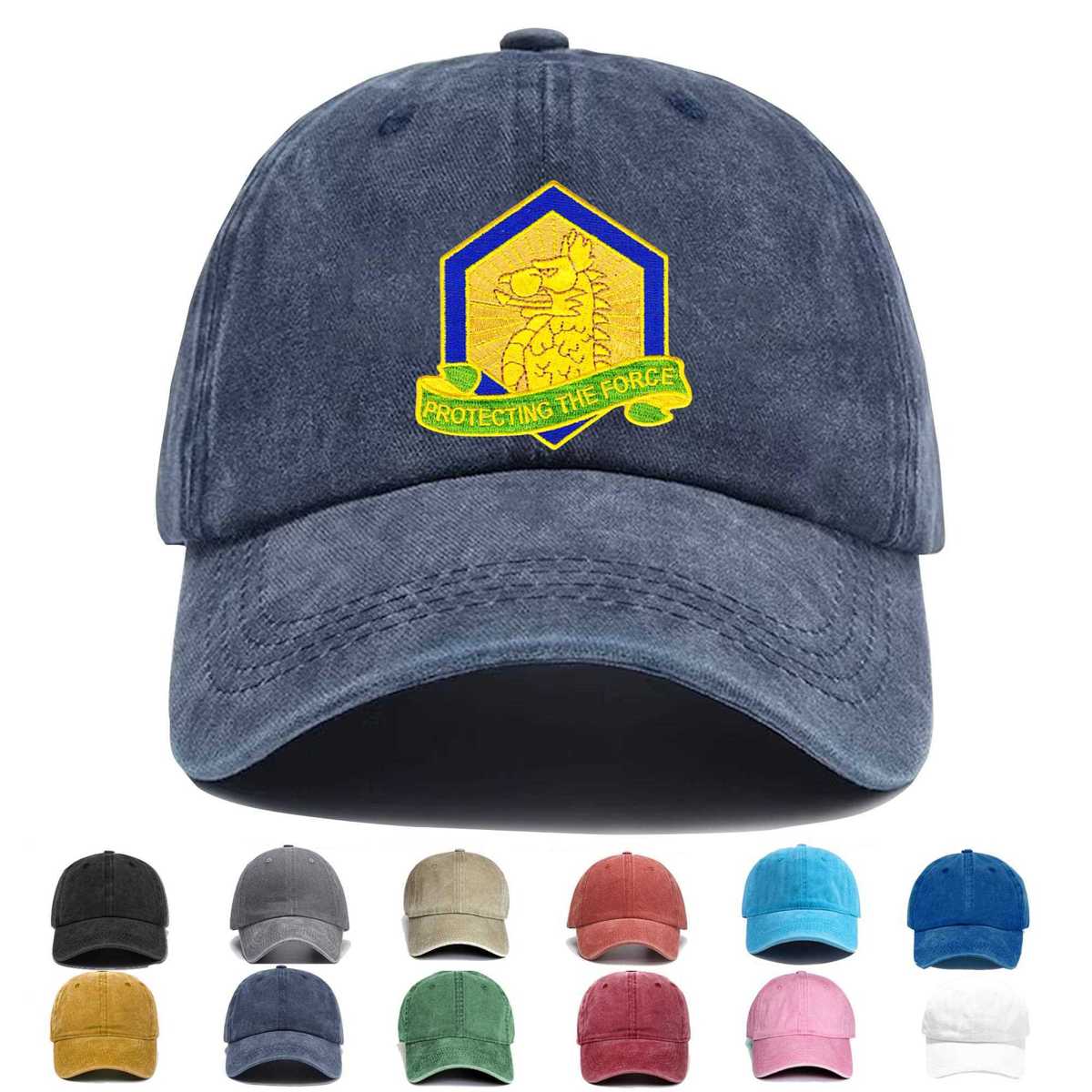 455th Chemical Brigade Protecting The Force Embroidered Hat - Custom Hat