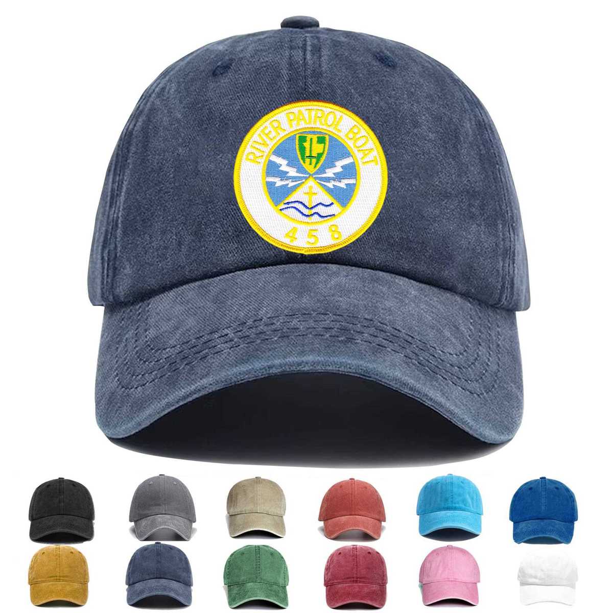 458th Infantry Regiment River Patrol Boat Embroidered Hat - Custom Hat
