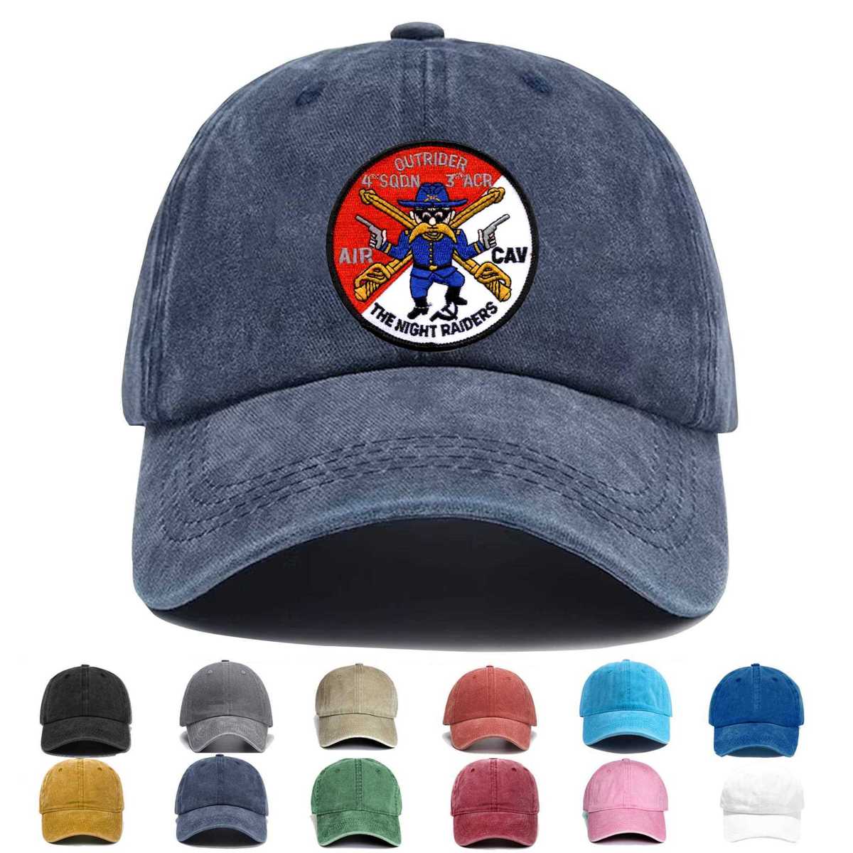4th Battalion 3rd Aviation Cavalry Regiment Outrider Embroidered Hat - Custom Hat