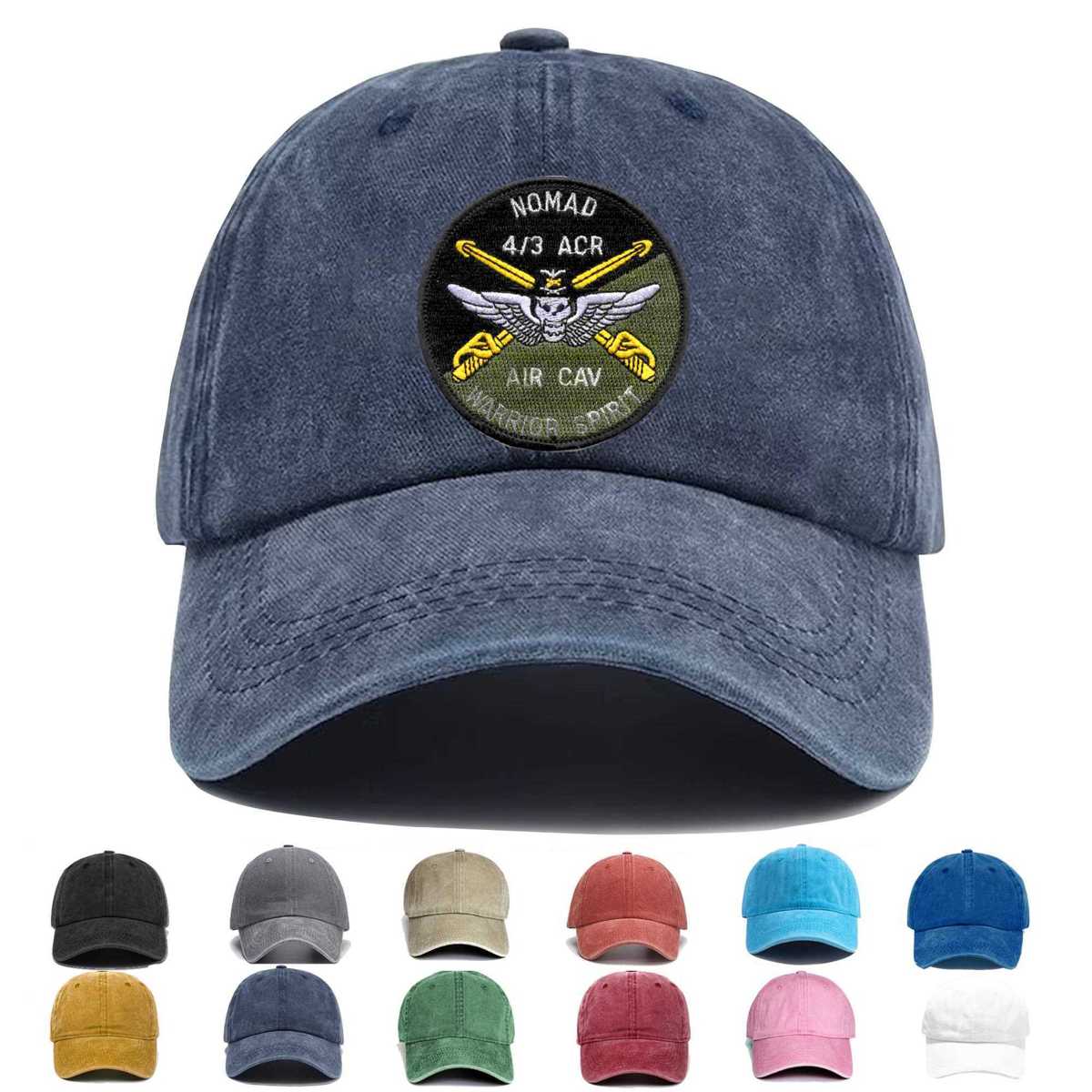 4th Battalion 3rd Aviation Cavalry Regiment Od Embroidered Hat - Custom Hat