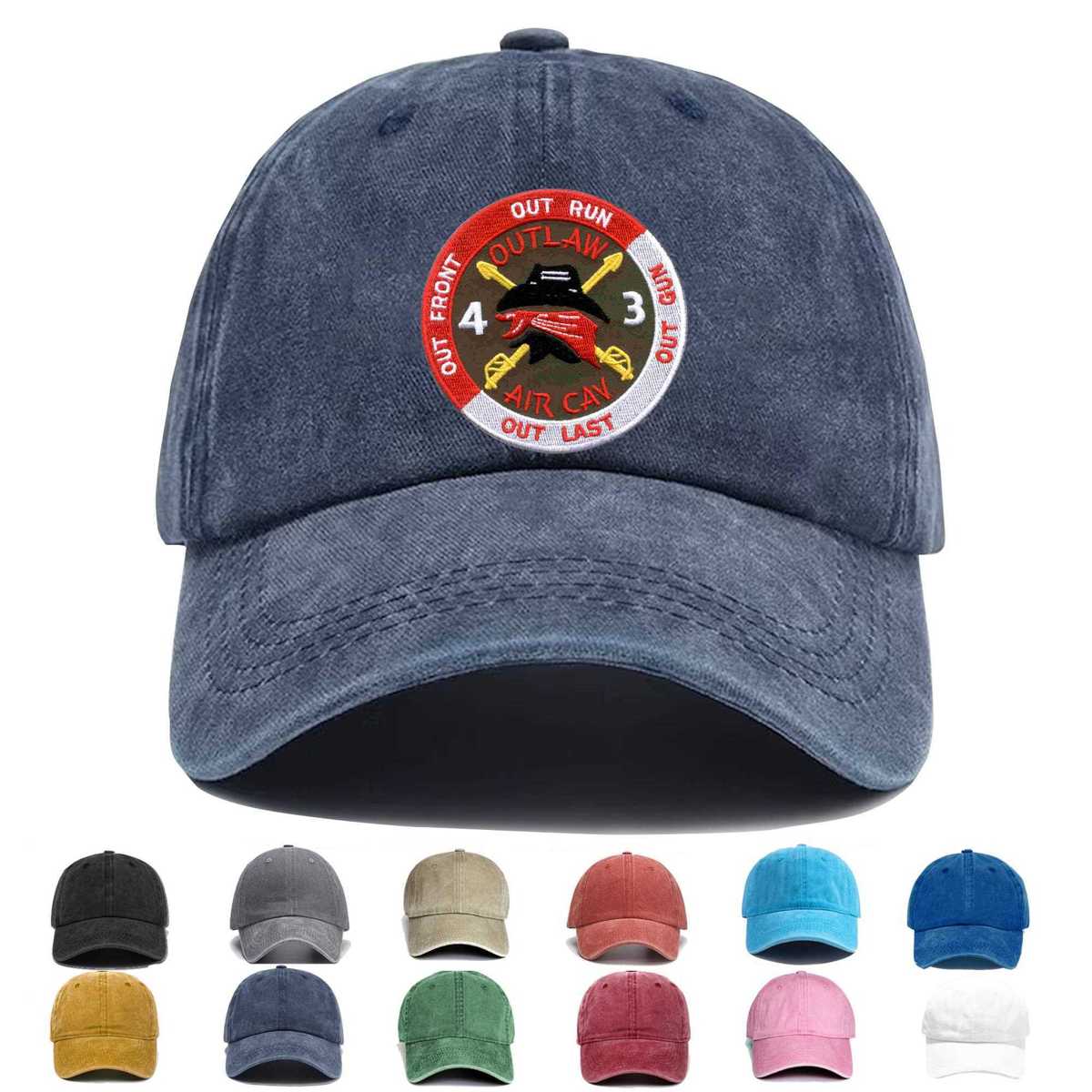 4th Battalion 3rd Aviation Cavalry Regiment Version B 1 Embroidered Hat - Custom Hat