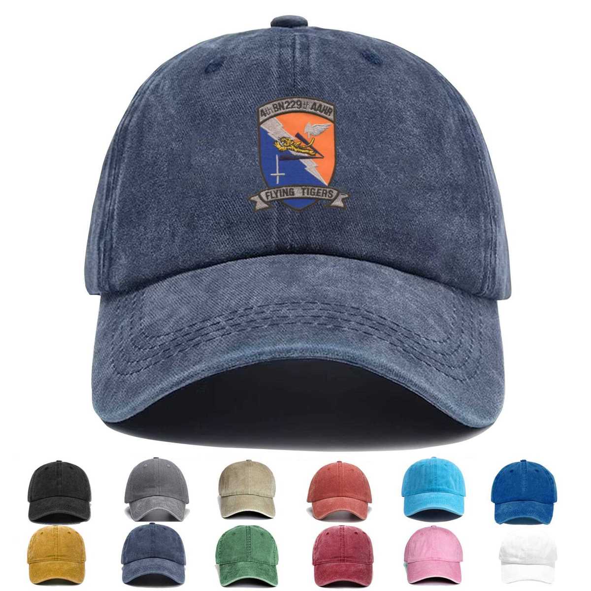 4th Bn 229 Aahr Flying Tigers Embroidered Hat - Custom Hat