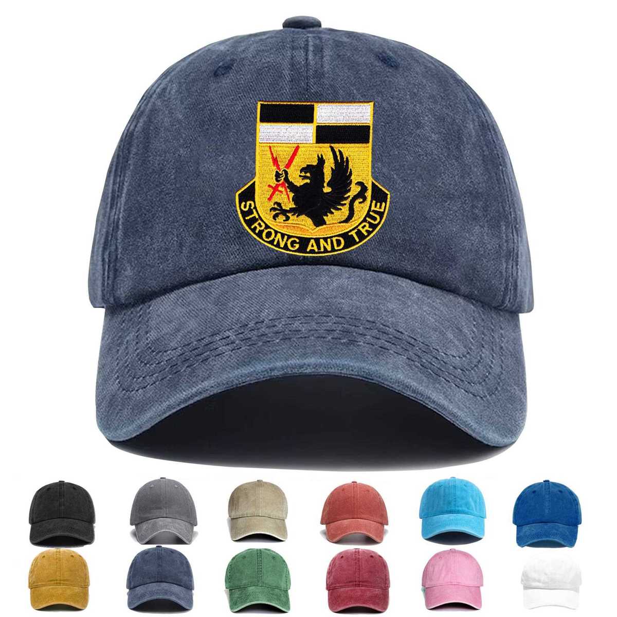 4th Brigade 4th Infantry Division Special Troops Battalion Stb 24 Embroidered Hat - Custom Hat