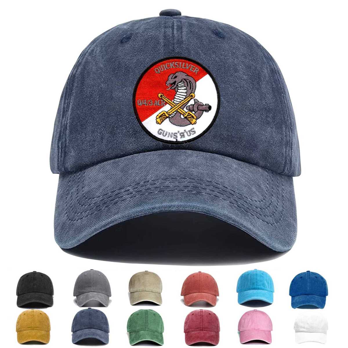 4th Sqaudron 3rd Aviation Cavalry Regiment Q Troop Embroidered Hat - Custom Hat