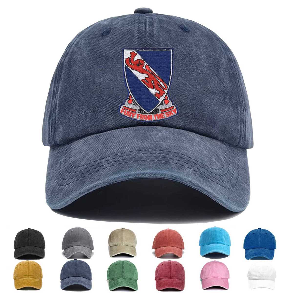 508th Airborne Infantry Regiment Fury From The Sky Vietnam Embroidered Hat - Custom Hat