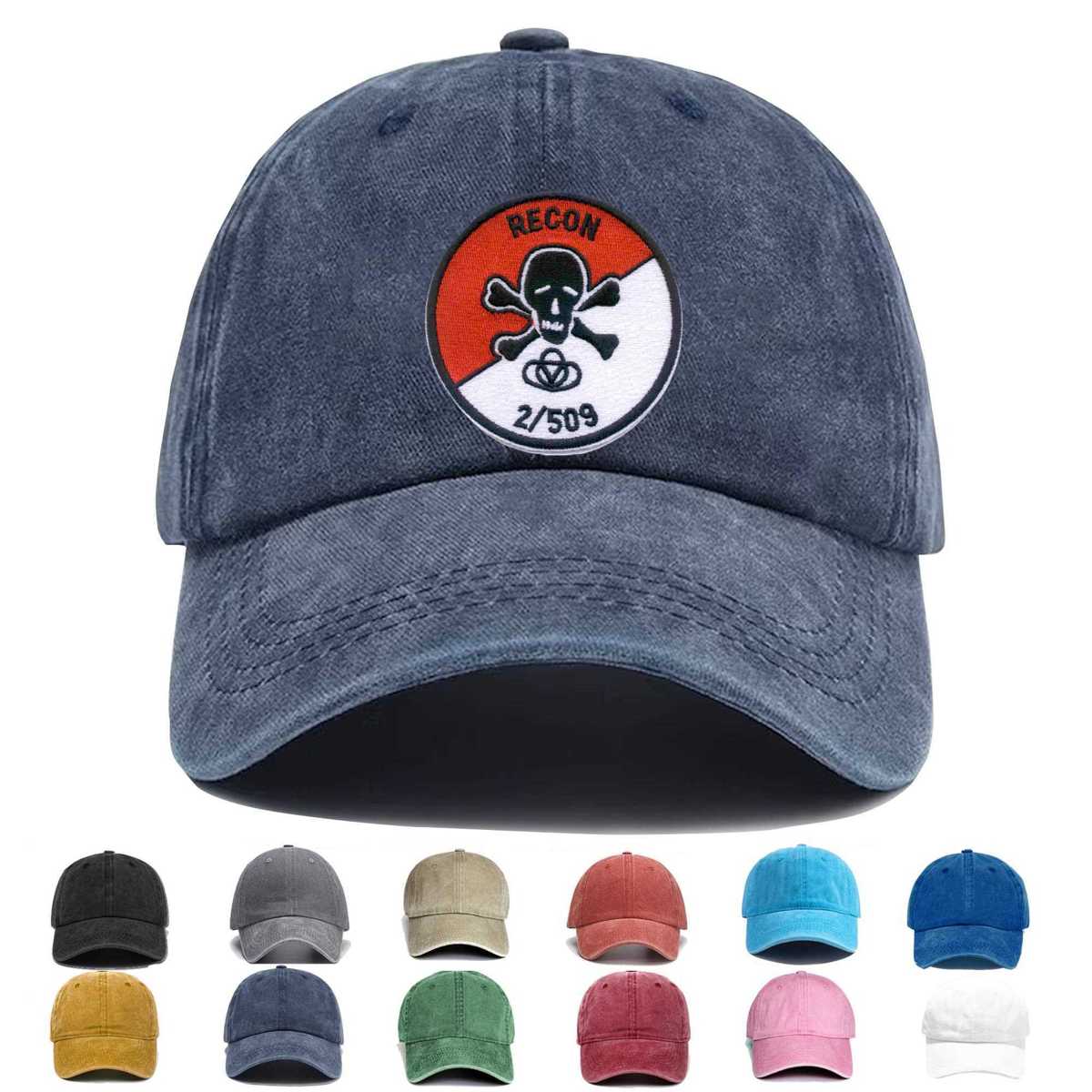 509th Airborne Infantry Regiment 2nd Battalion Recon 2509 Embroidered Hat - Custom Hat