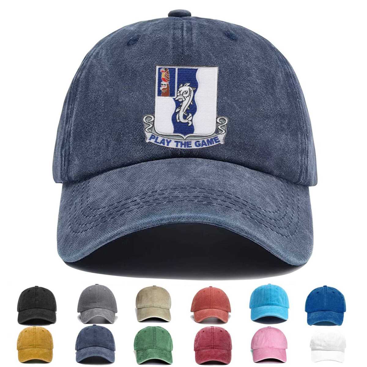 50th Infantry Regiment Play The Game Embroidered Hat - Custom Hat