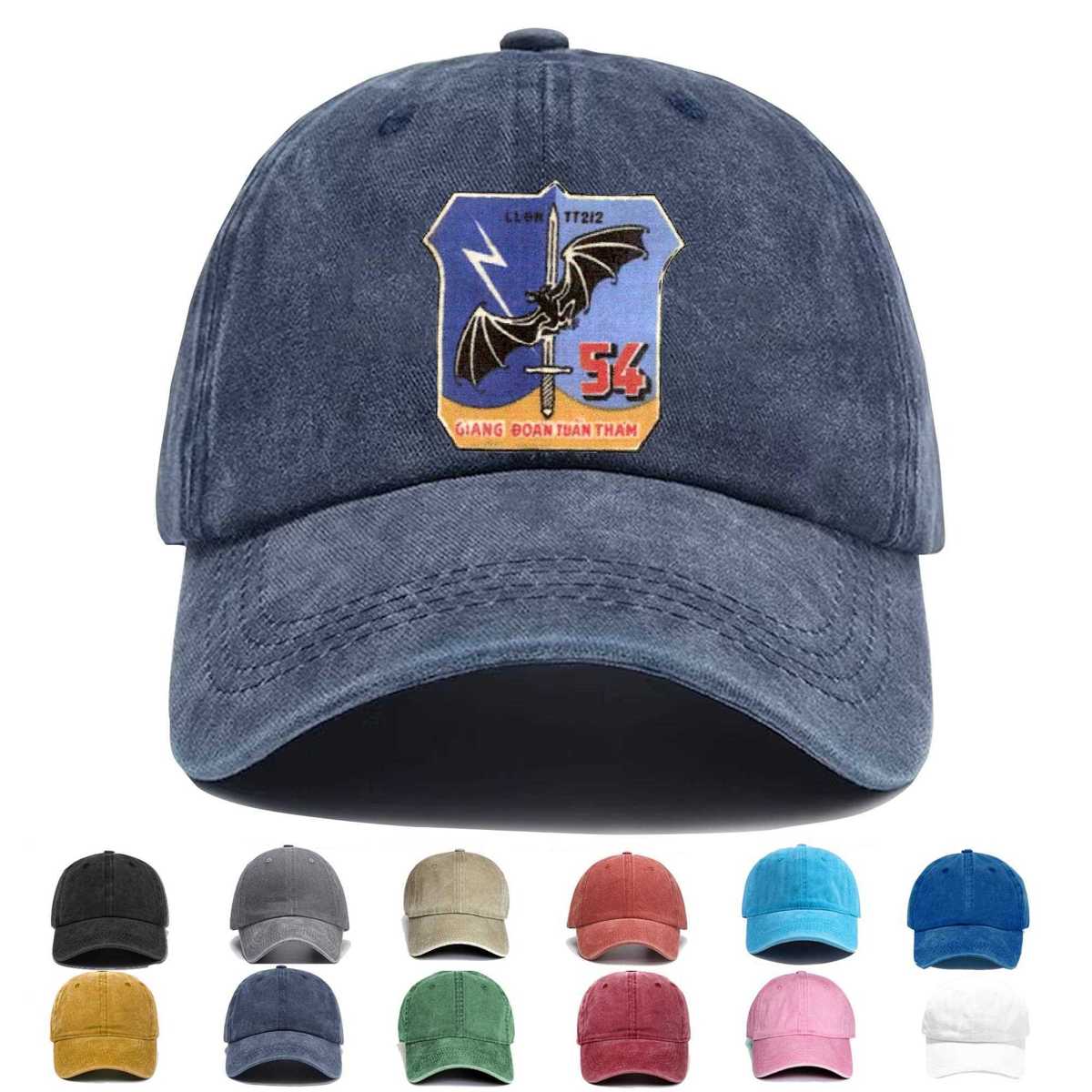 54 Naval River Patrol Group Fifty Four Embroidered Hat - Custom Hat