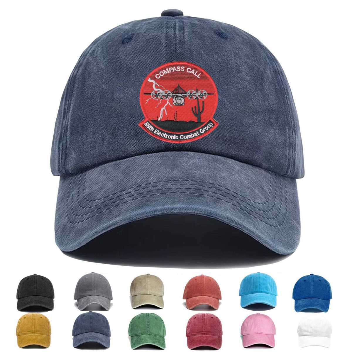 55th Electronic Combat Group Embroidered Hat - Custom Hat