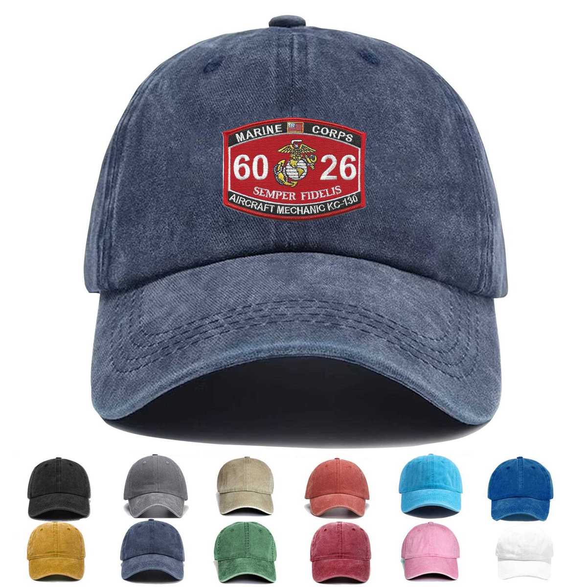 6026 Aircraft Mechanic Kc 130 Mos Embroidered Hat - Custom Hat