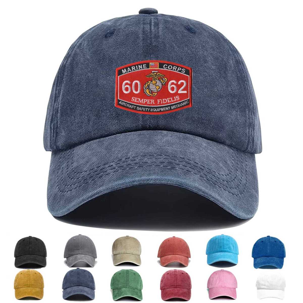 6062 Aircraft Safety Equipment Mechanic Mos Embroidered Hat - Custom Hat