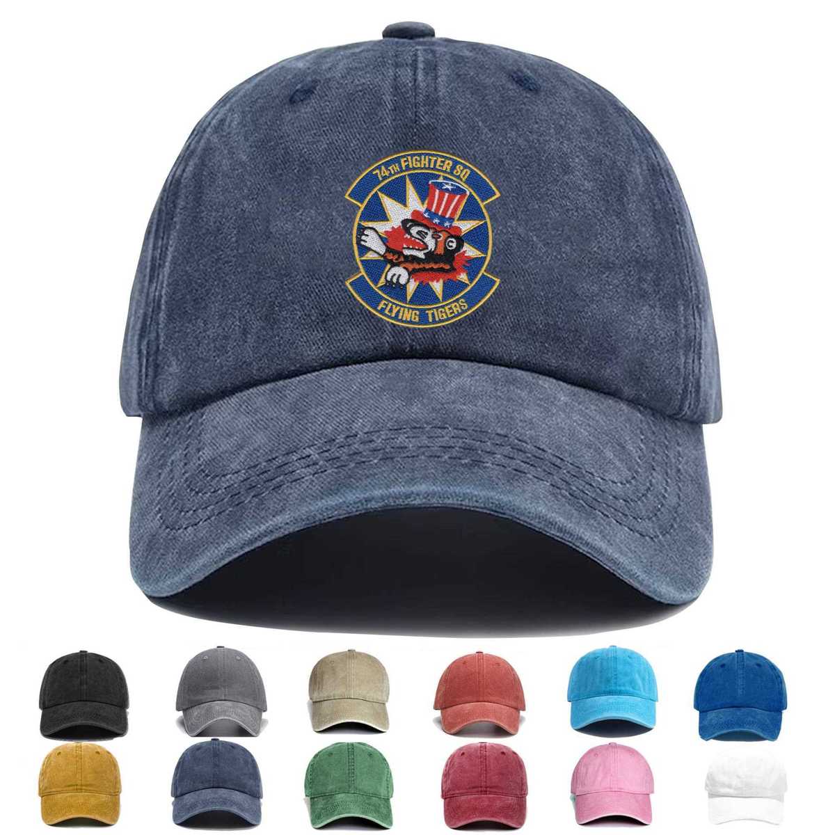 74th Fighter Squadron A 10 Flying Tigers Embroidered Hat - Custom Hat