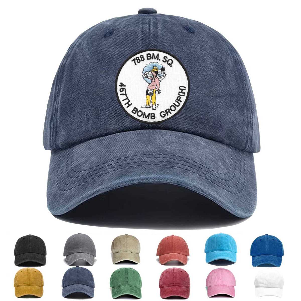 788th Bombardment Squadron 467th Bomb Group Embroidered Hat - Custom Hat