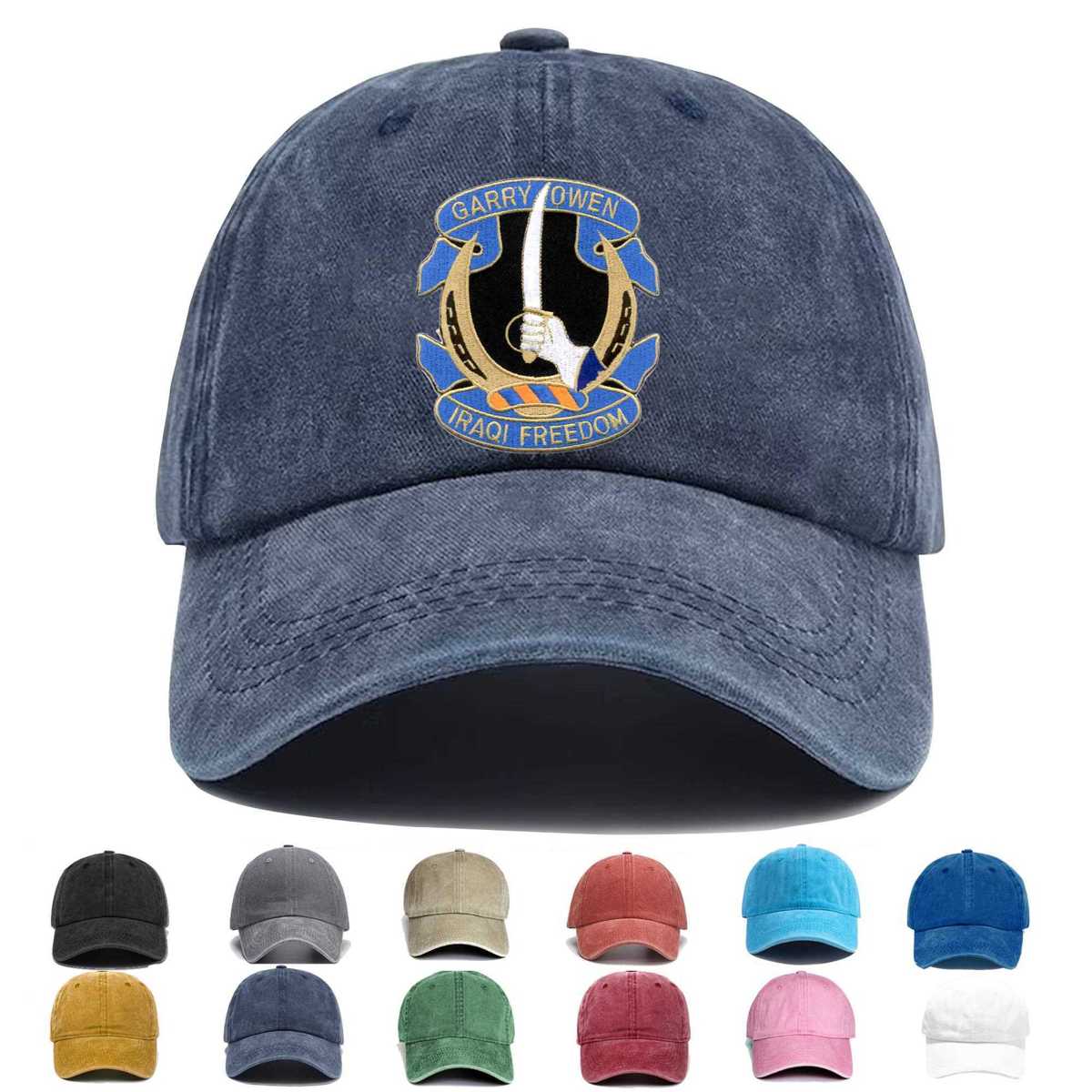 7th Cavalry Regiment Iraqi Freedom Embroidered Hat - Custom Hat