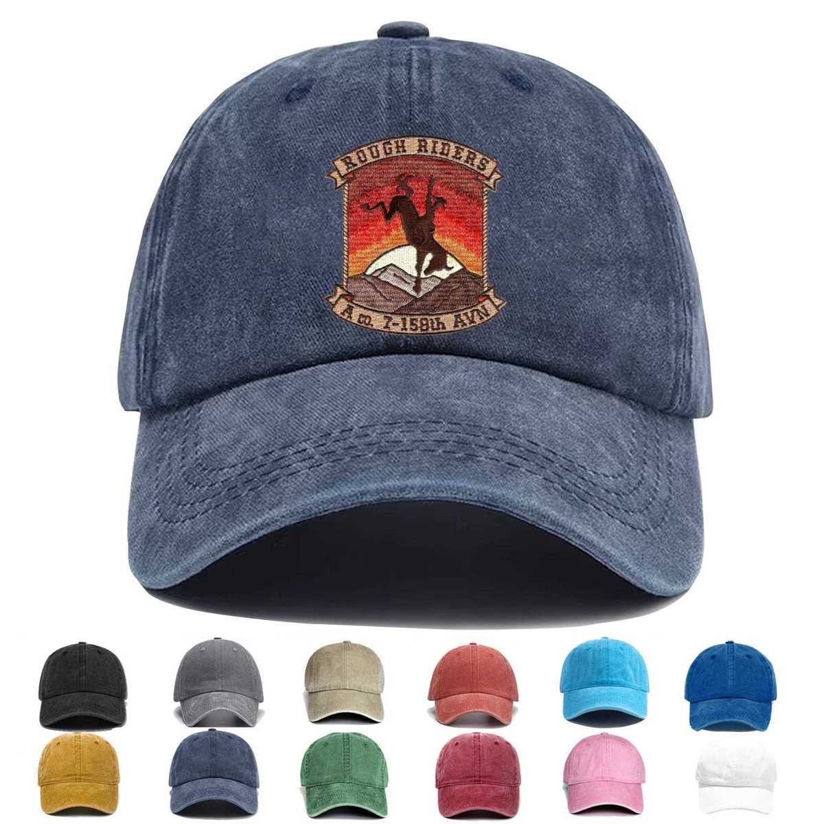 7th Squadron 158th Avaition Regiment A Company Embroidered Hat - Custom Hat
