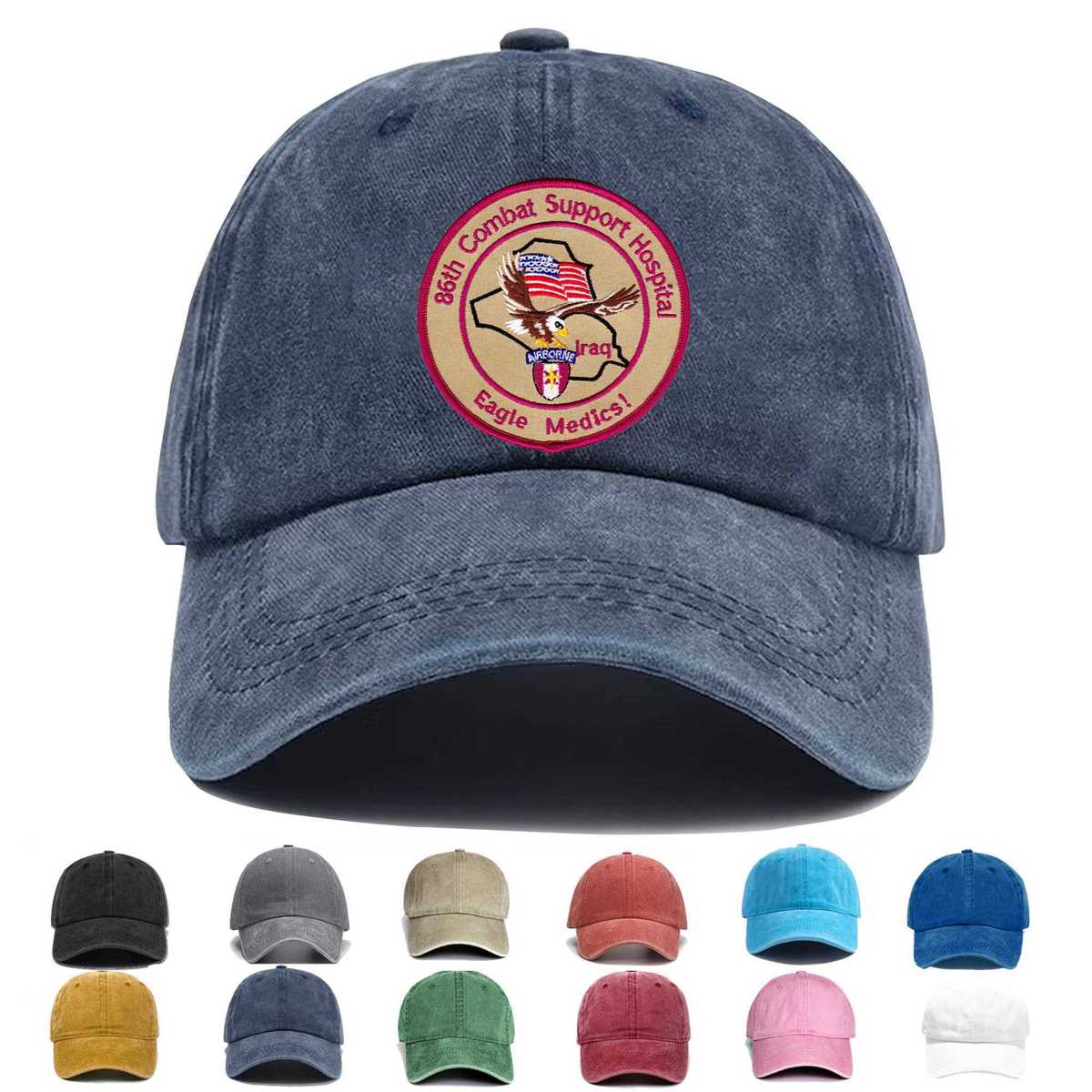 86th Airborne Combat Support Hospital Embroidered Hat - Custom Hat