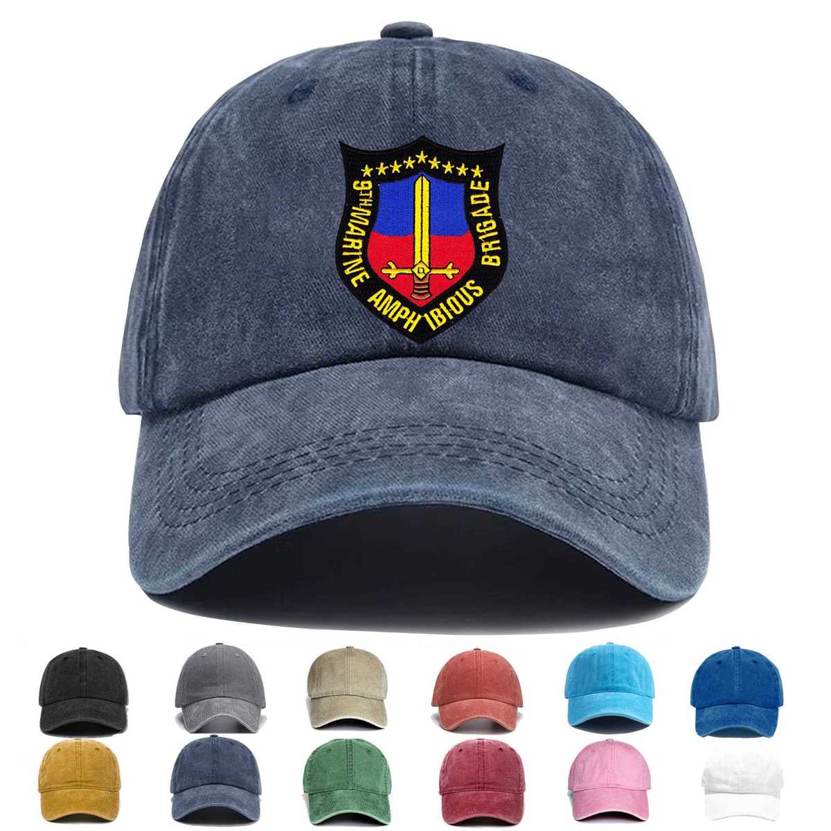 9th Marine Amphibious Brigade Embroidered Hat - Custom Hat