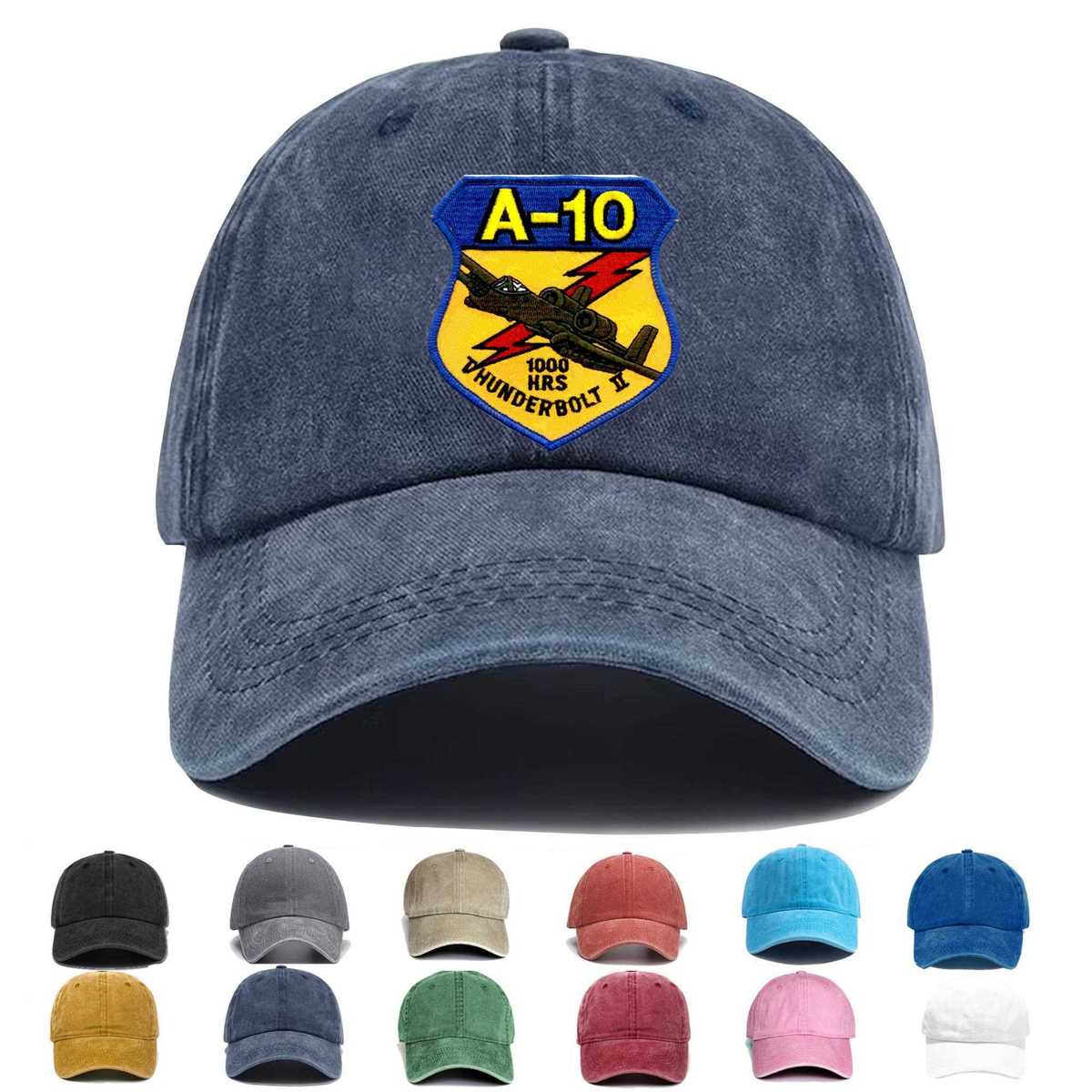 A 10 Thunderbolt Ii 1000 Hours Embroidered Hat - Custom Hat