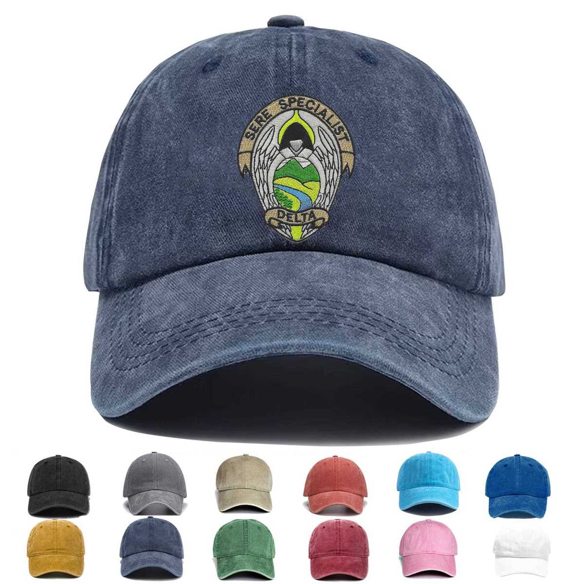 Air Force Sere Specialist Delta Hook And Loop Embroidered Hat - Custom Hat