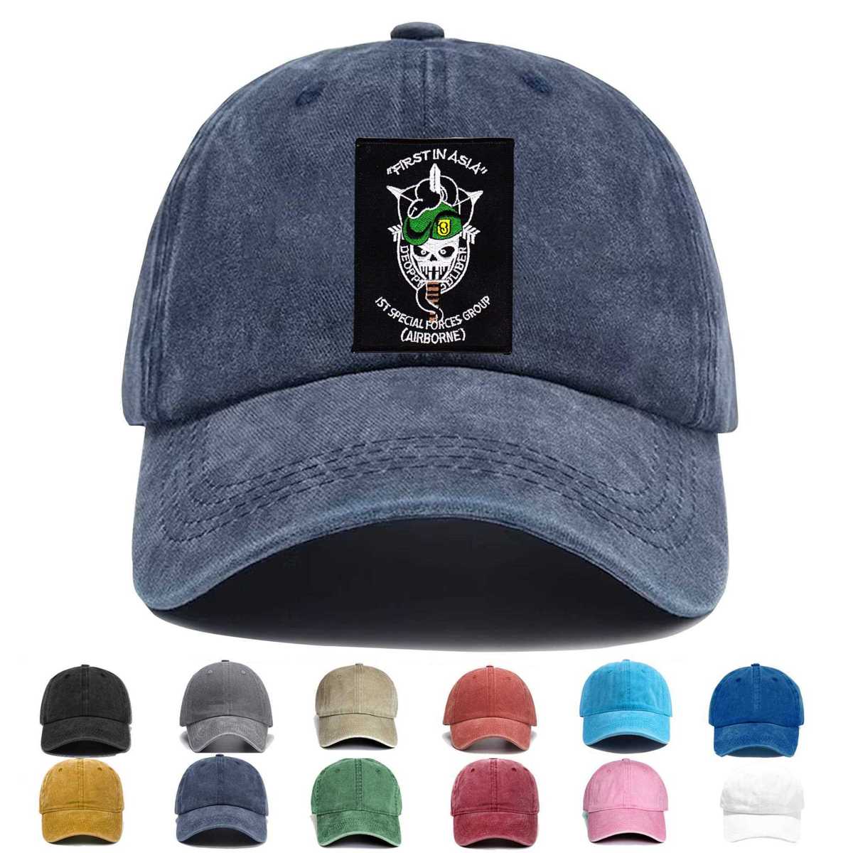 Army 1st Special Forces Group Airborne Oif And Oef Embroidered Hat - Custom Hat