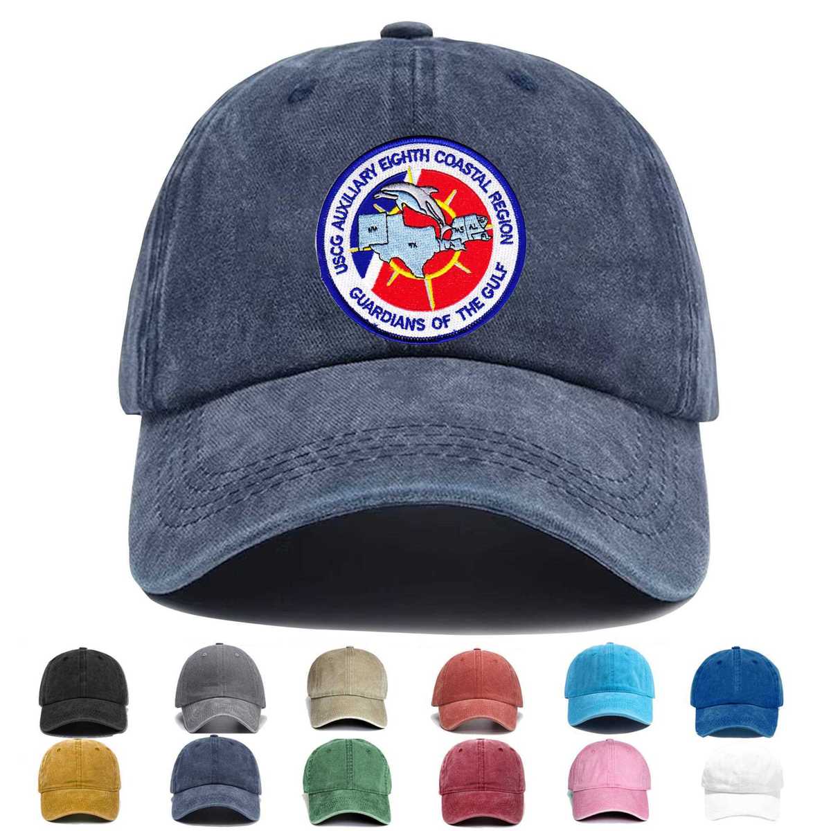 Auxiliary Eighth Coastal Region Guardians Of The Gulf Embroidered Hat - Custom Hat