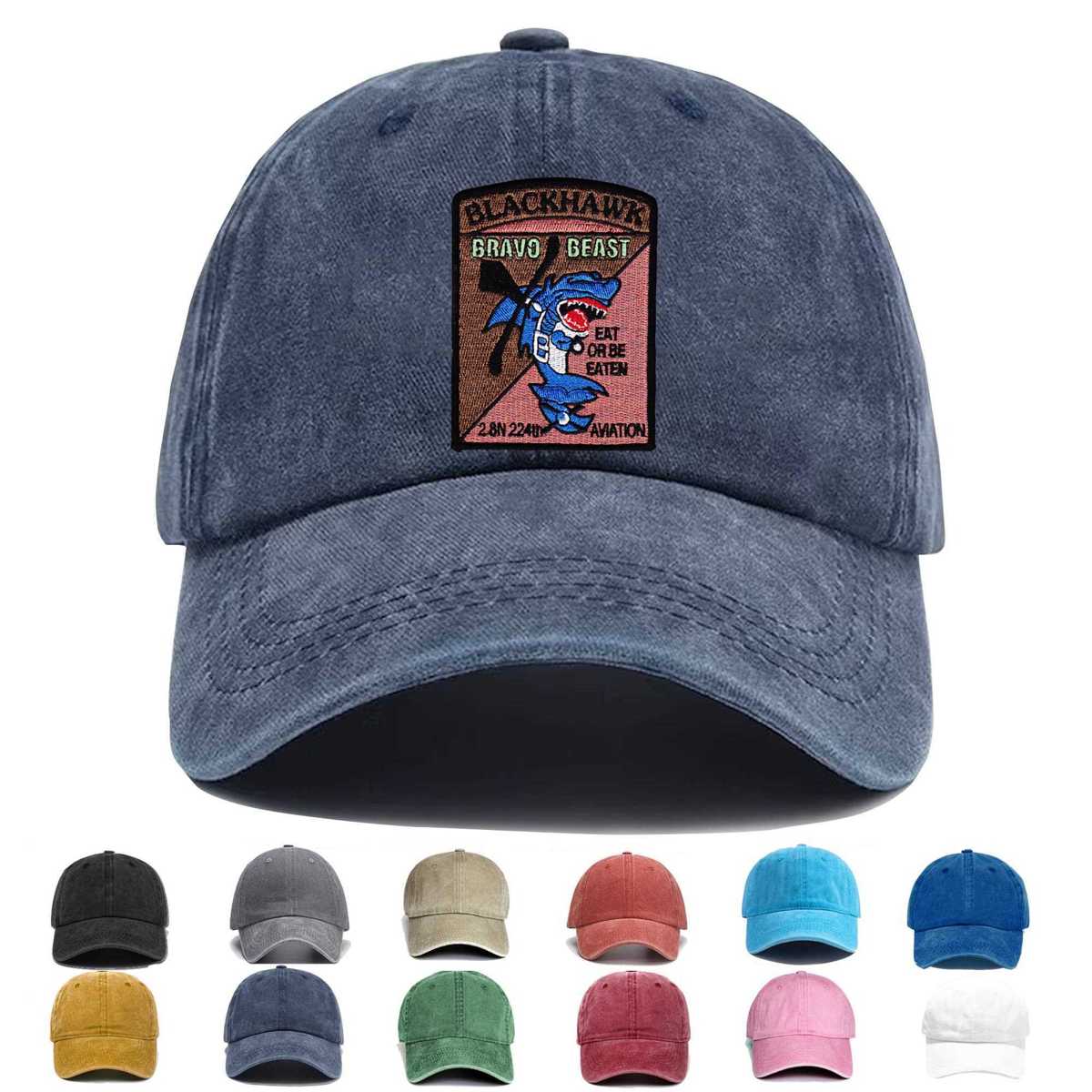 B 2nd Squadron 224th Aviation Attack Battalion Embroidered Hat - Custom Hat