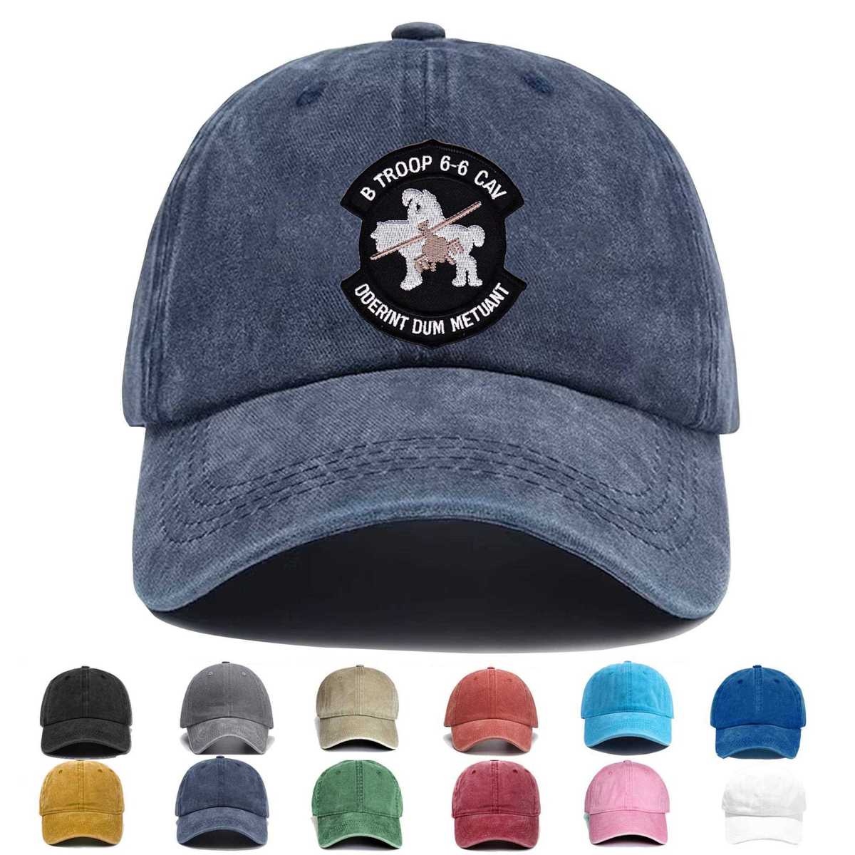 B 6th Squadron 6th Aviation Attack Air Cavalry Regiment Bravo Troop Doerint Embroidered Hat - Custom Hat