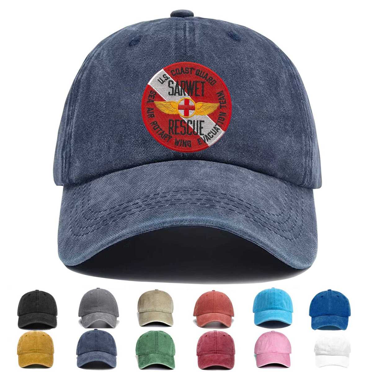 Cg Sar Sarwet Sea Air Rotary Wing Evac Team Diver Embroidered Hat - Custom Hat