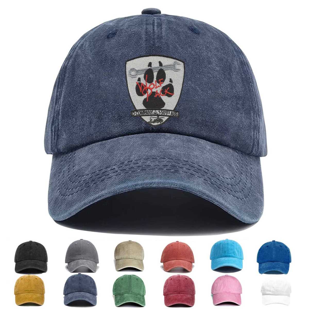 D Company 1 501st Arb Aviation Hook And Loop Embroidered Hat - Custom Hat