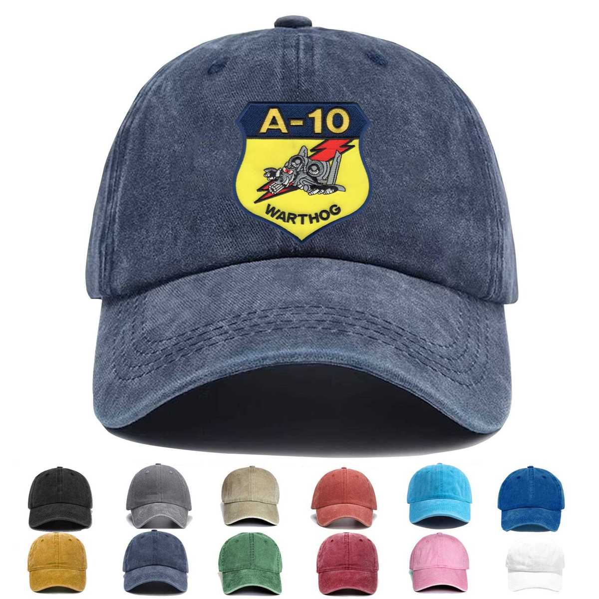 Fairchild Republic A 10 Thunderbolt Ii Warthog Embroidered Hat - Custom Hat
