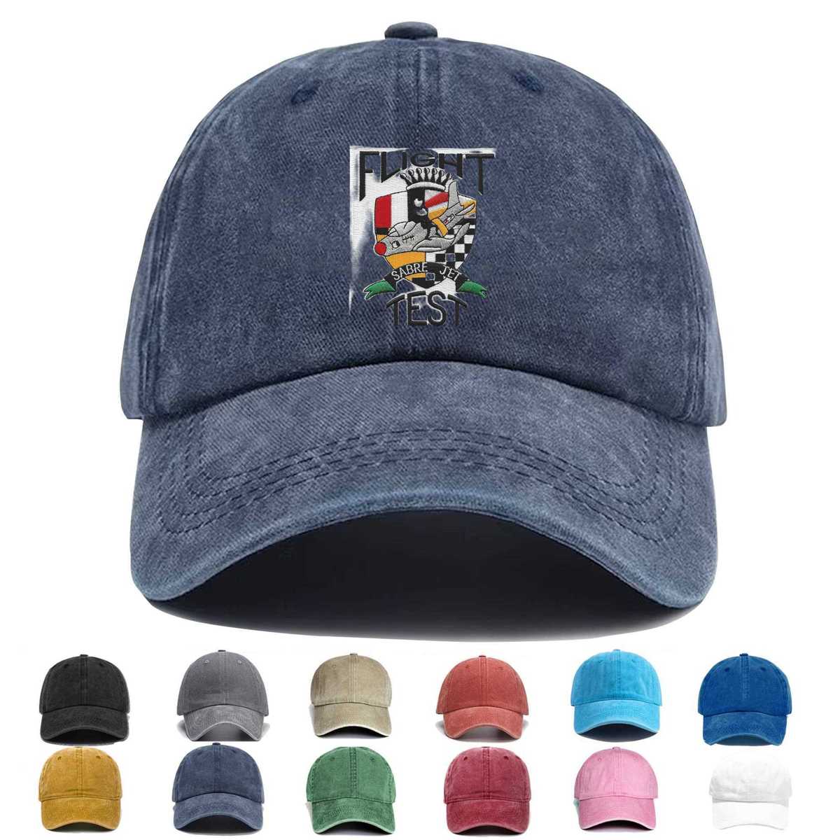 Flight Test Sabre Jet Embroidered Hat - Custom Hat