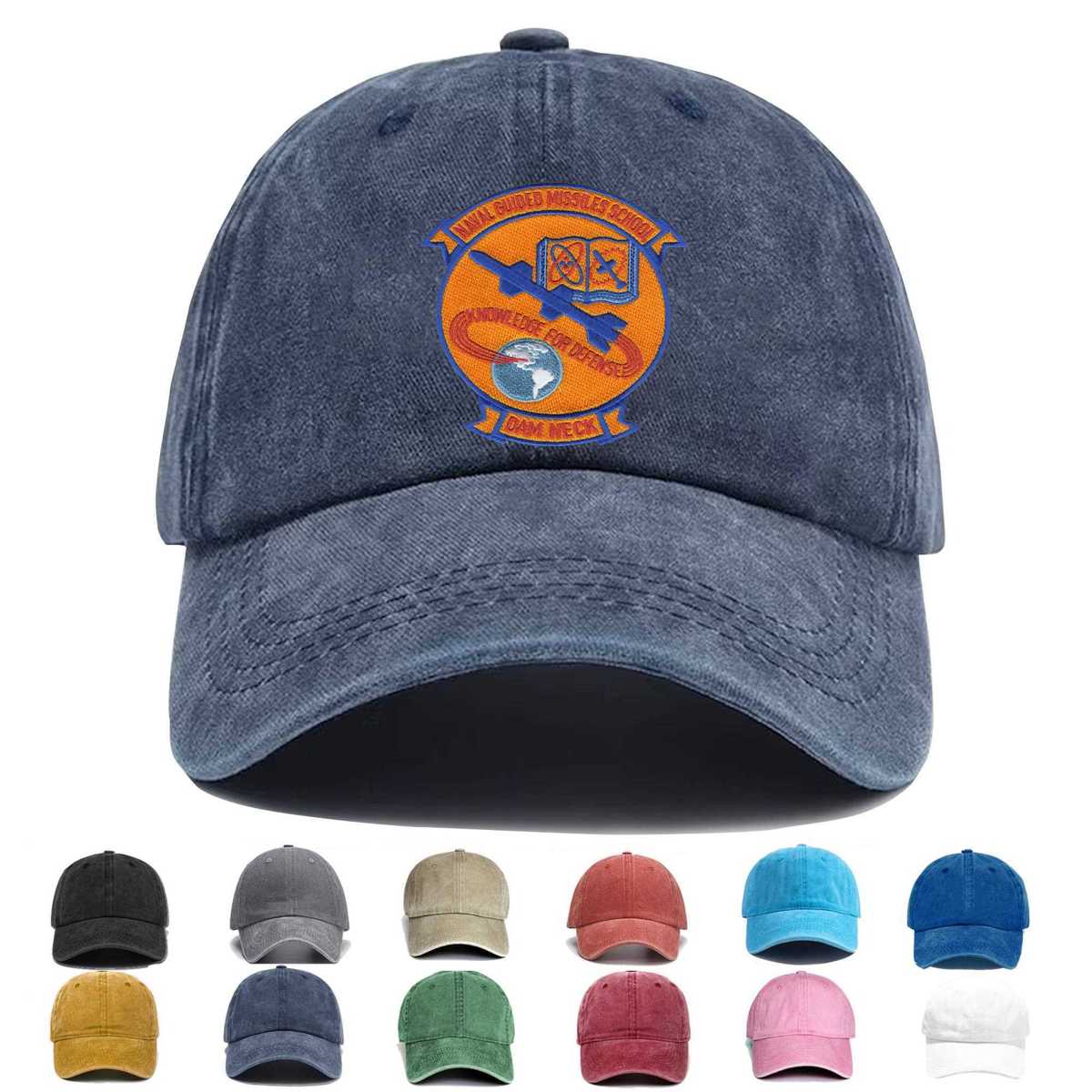 Guided Missiles School Dam Neck Virginia Embroidered Hat - Custom Hat