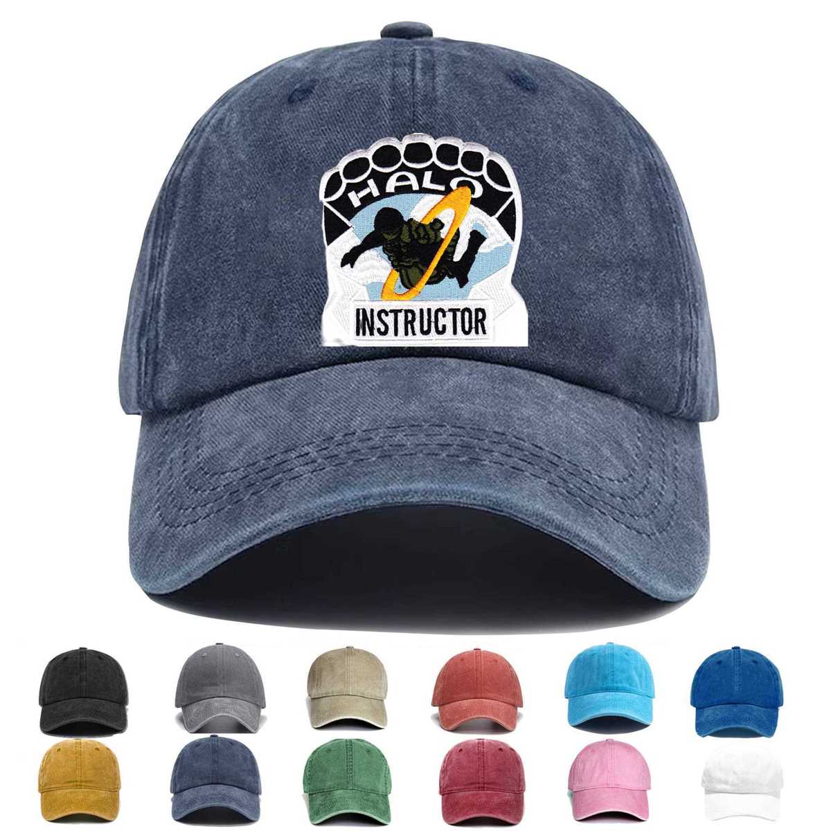 Halo Parachutist Instructor Embroidered Hat - Custom Hat