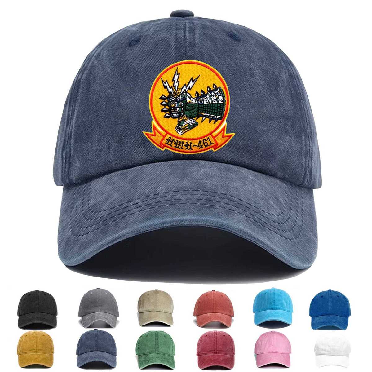 Hmh 461 Heavy Hauler Helicopter Squadron Small Embroidered Hat - Custom Hat