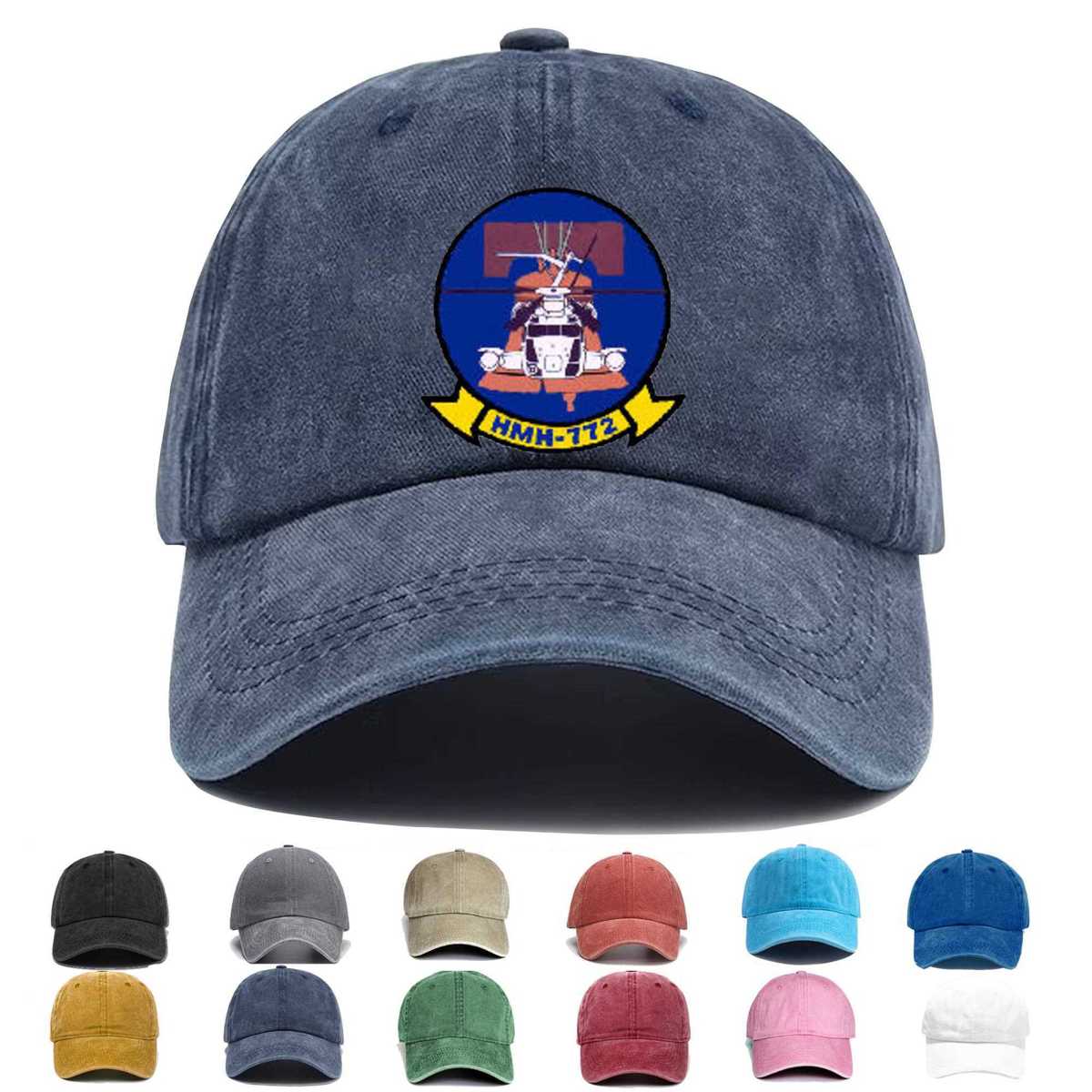 Hmh 772 Marine Squadron Embroidered Hat - Custom Hat
