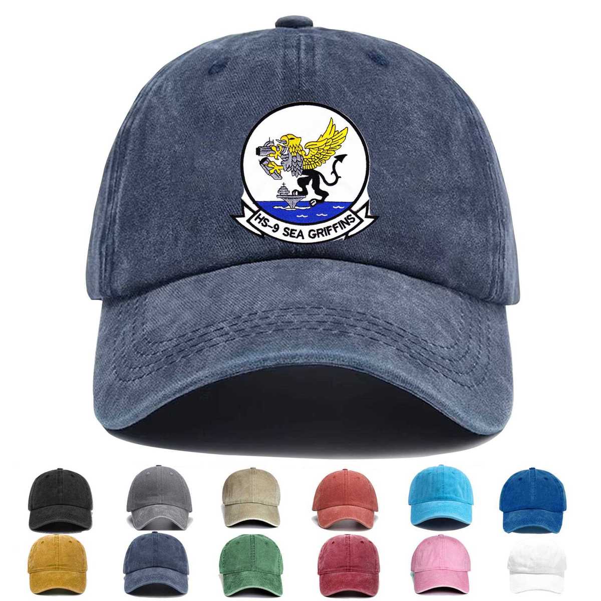 Hs 9 Griffins White Embroidered Hat - Custom Hat