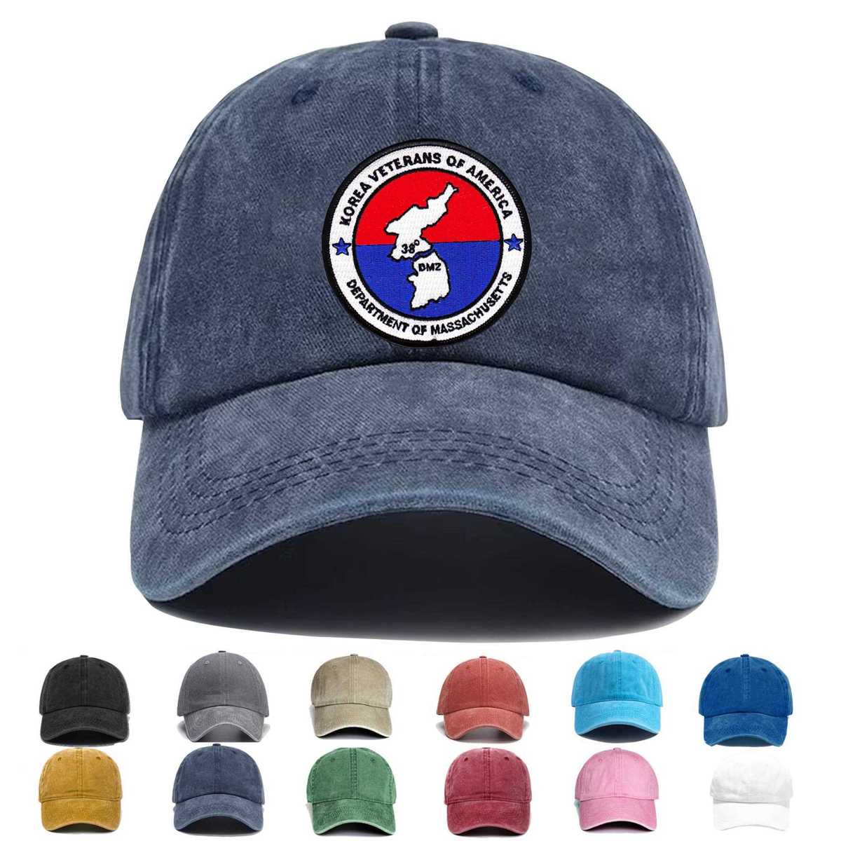 Korea Veterans Of America Department Of Massachusetts Embroidered Hat - Custom Hat