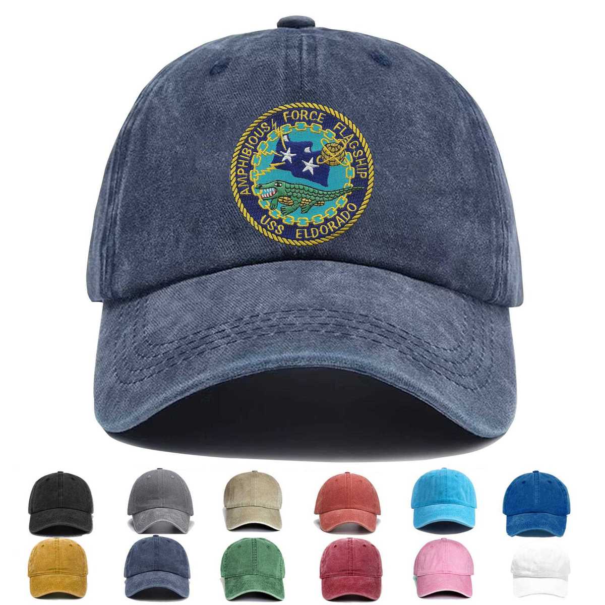 Lcc 11 Uss Eldorado Embroidered Hat - Custom Hat