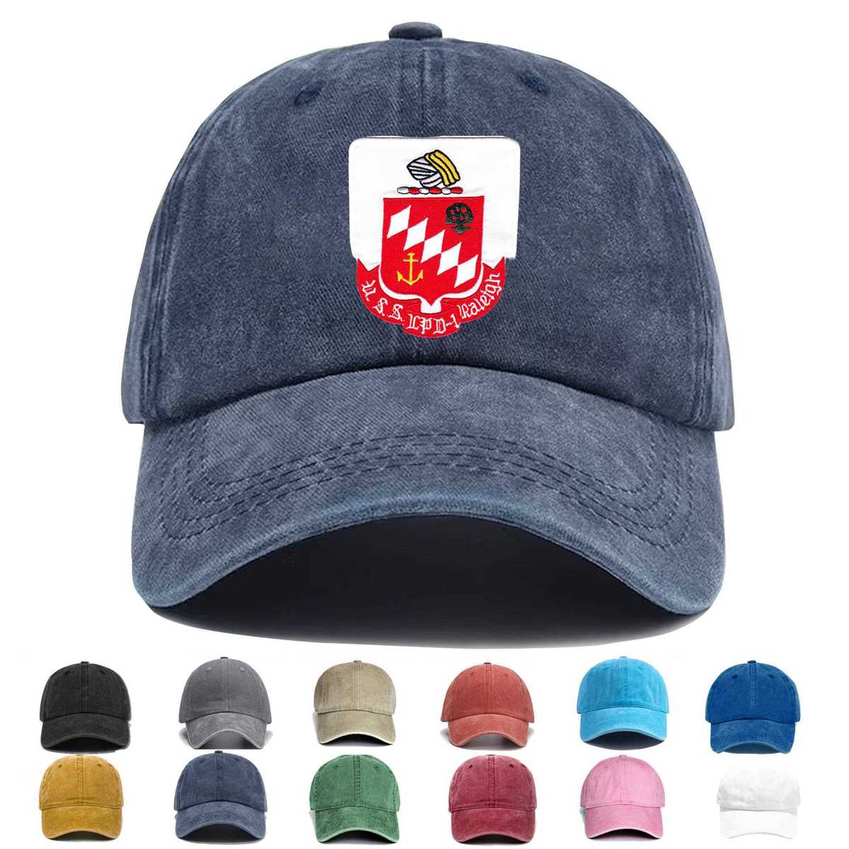 Lpd 1 Uss Raleigh Embroidered Hat - Custom Hat