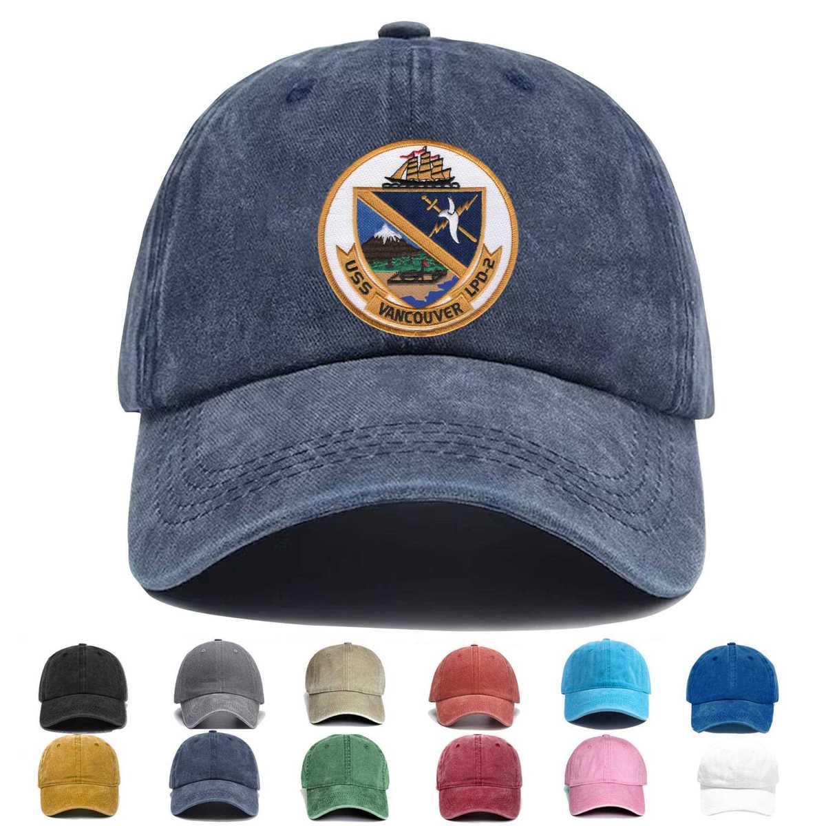 Lpd 2 Uss Vancouver Embroidered Hat - Custom Hat