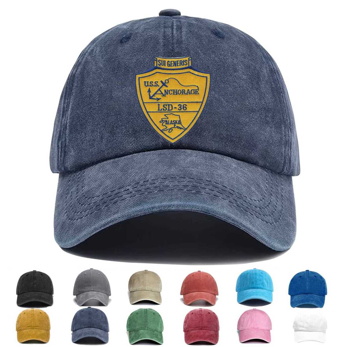 Lsd 36 Uss Anchorage Embroidered Hat - Custom Hat