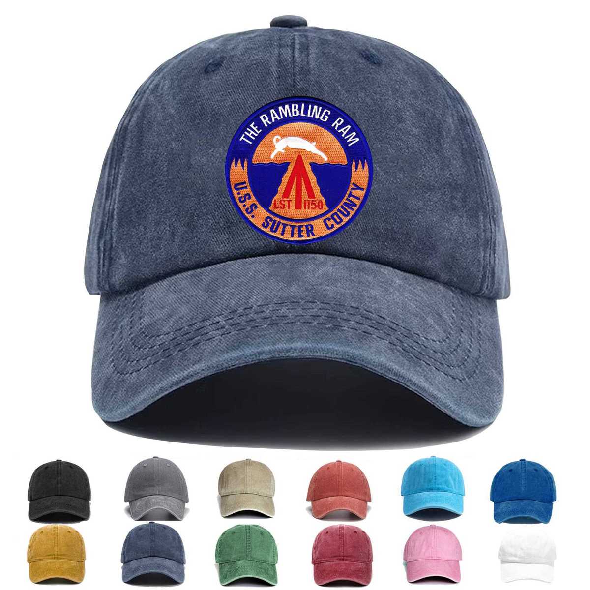 Lst 1150 Uss Sutter County Embroidered Hat - Custom Hat