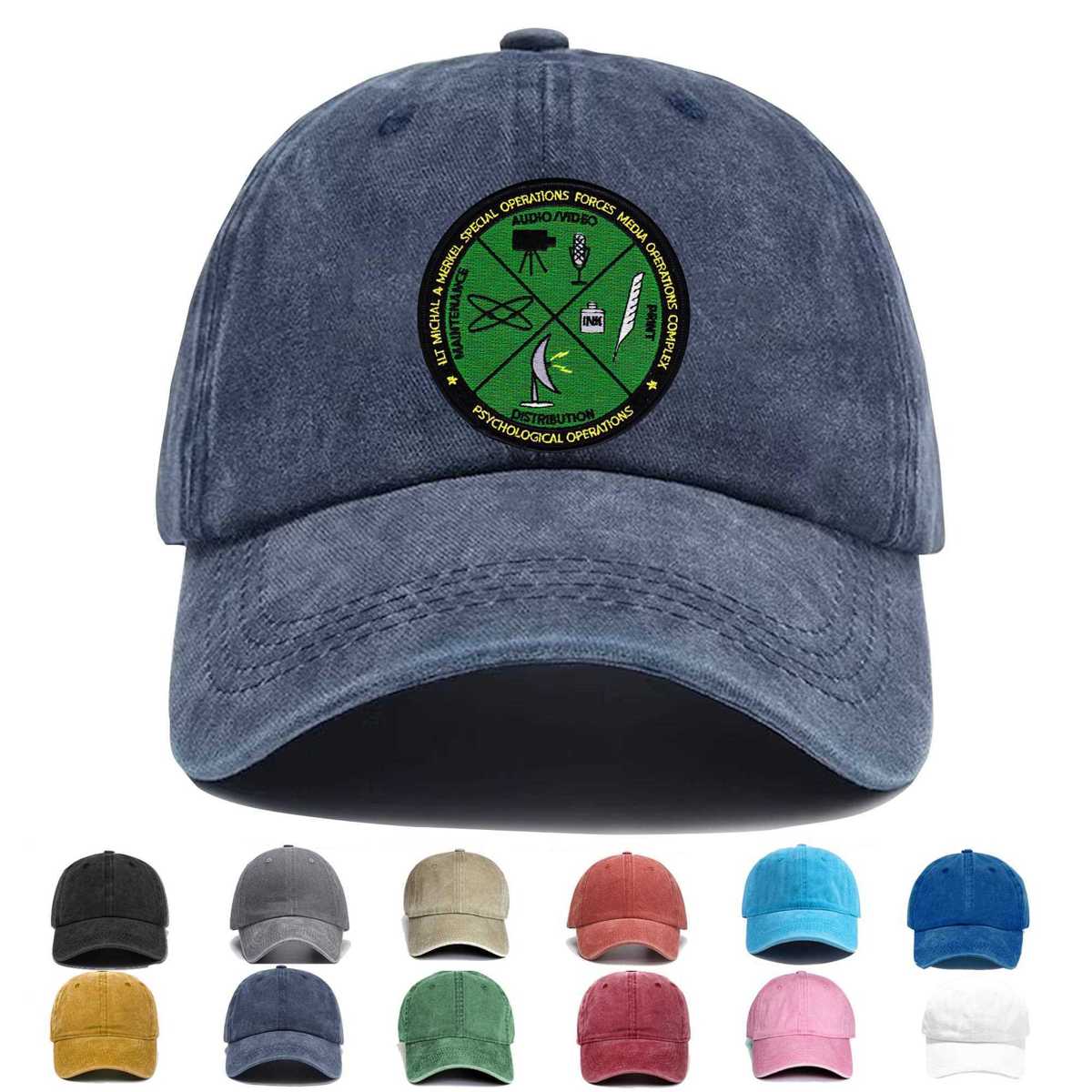 Lt Michael A Merkel Media Operations Complex Psychological Operations Embroidered Hat - Custom Hat