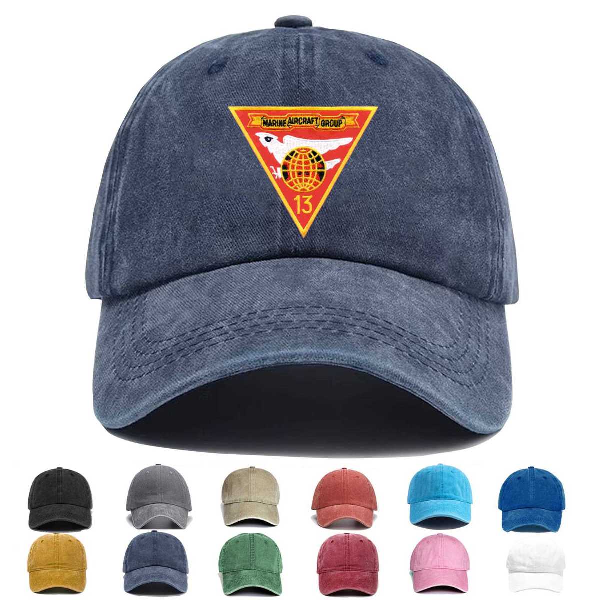Mag 13 Marine Aircraft Group Thirteen Embroidered Hat - Custom Hat