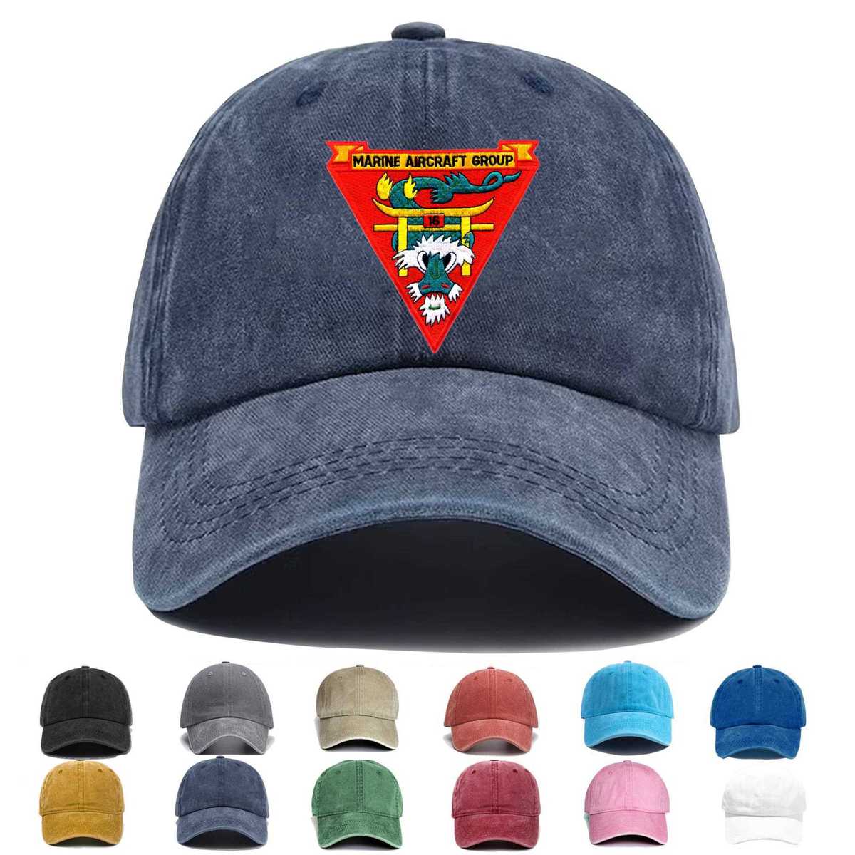 Mag 16 Marine Aircraft Group Sixteen Embroidered Hat - Custom Hat