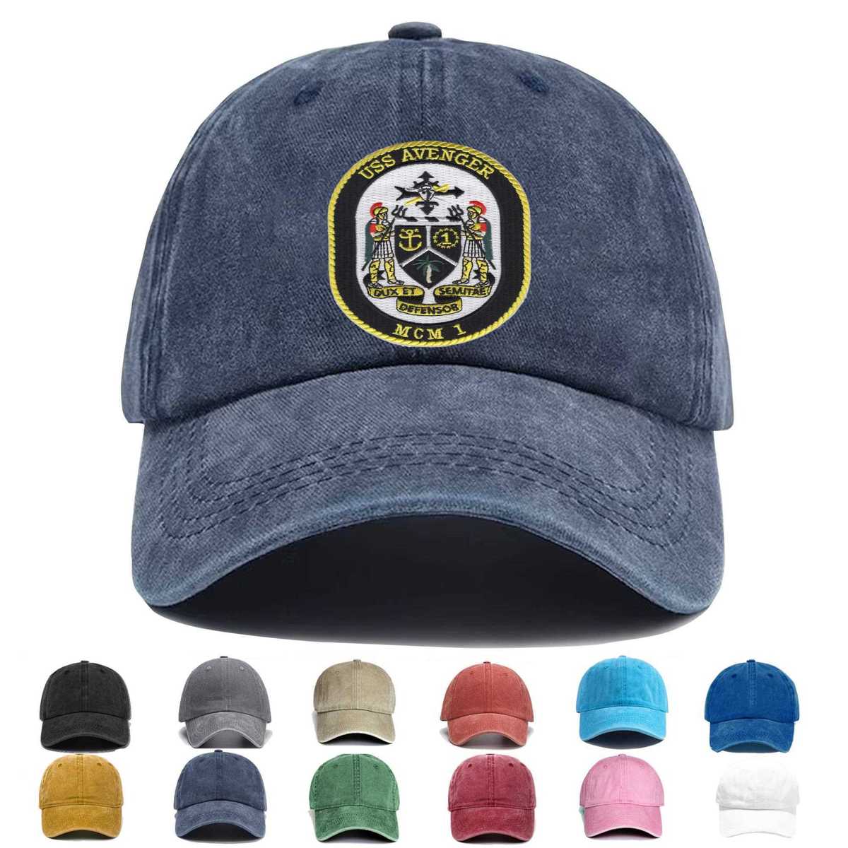 Mcm 1 Uss Avenger Embroidered Hat - Custom Hat