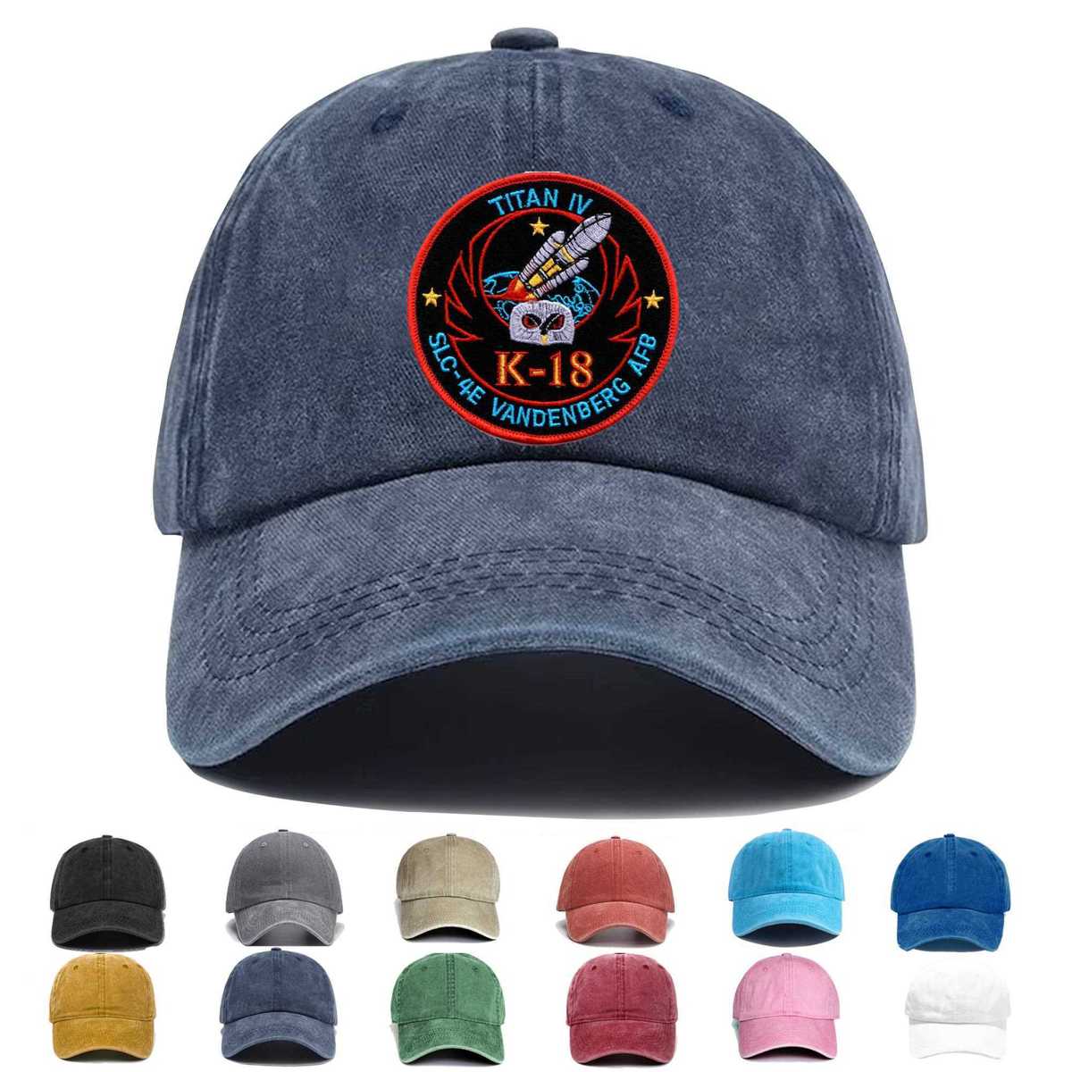 Nasa Titan Iv K 18 Slc 4e Space Embroidered Hat - Custom Hat