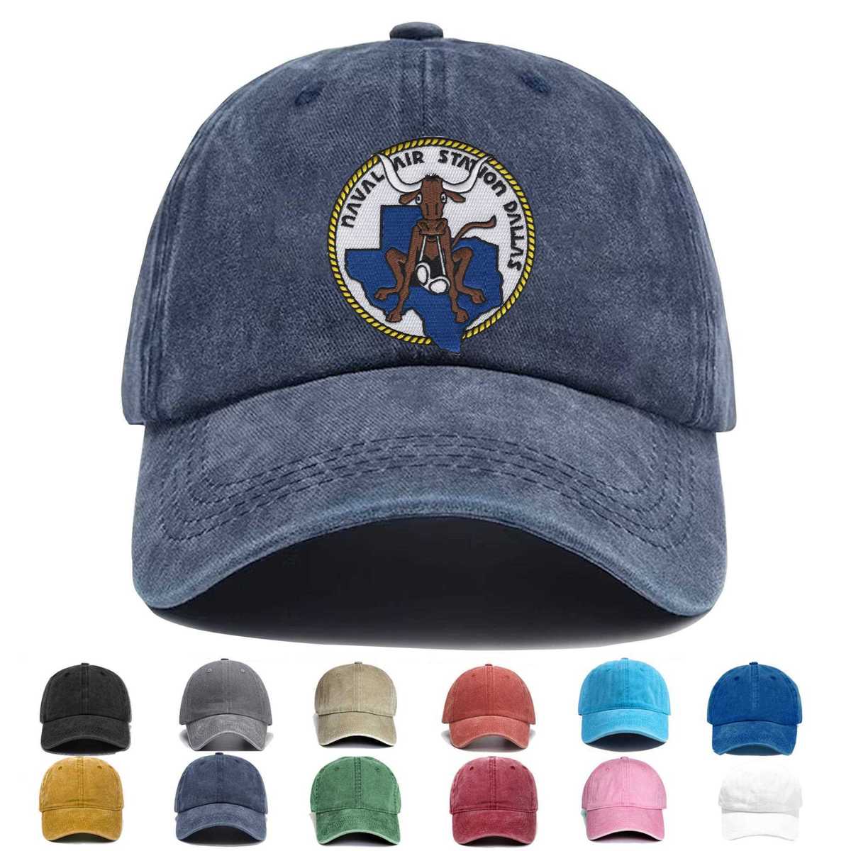 Naval Air Station Dallas Texas Version B Embroidered Hat - Custom Hat