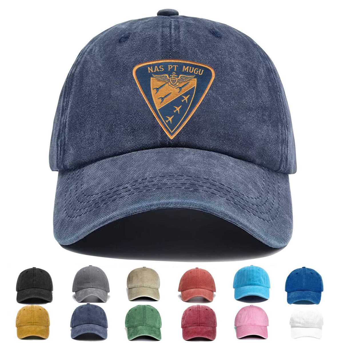 Naval Air Station Point Mugu Ventura California Embroidered Hat - Custom Hat