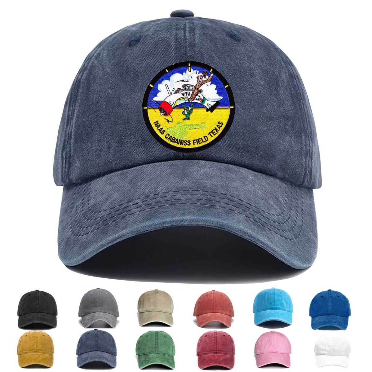 Naval Auxiliary Air Station Cabaniss Field Texas Embroidered Hat - Custom Hat